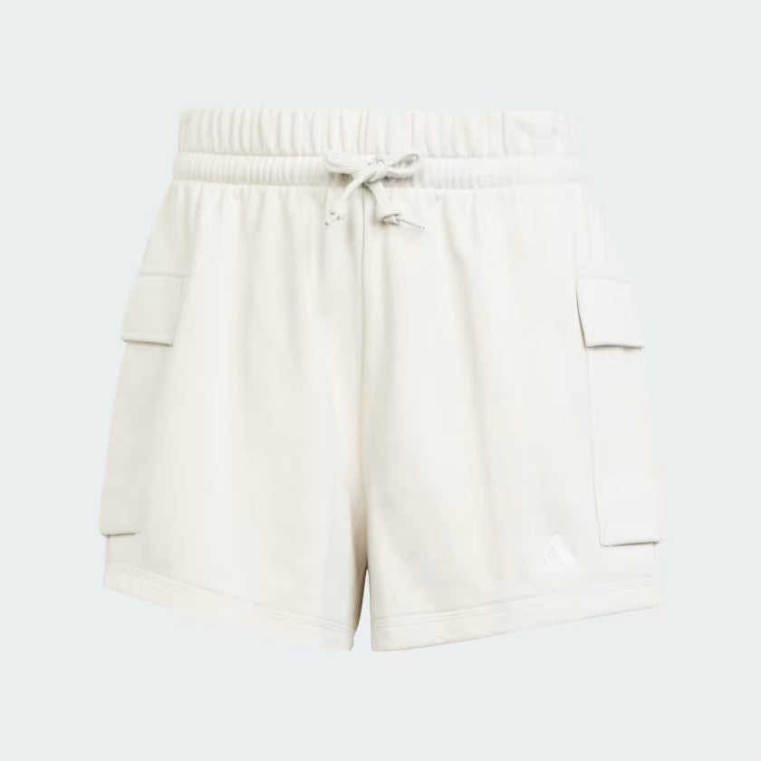 Pantalón corto Essentials Small Logo French Terry Cargo Beige