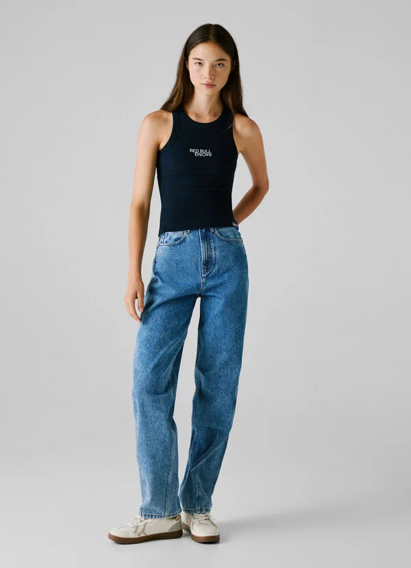 Pepe Jeans Camiseta Canalé Sin Mangas - Azul Marino