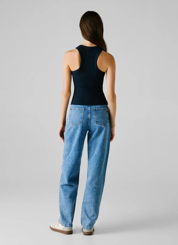 Pepe Jeans Camiseta Canalé Sin Mangas - Azul Marino