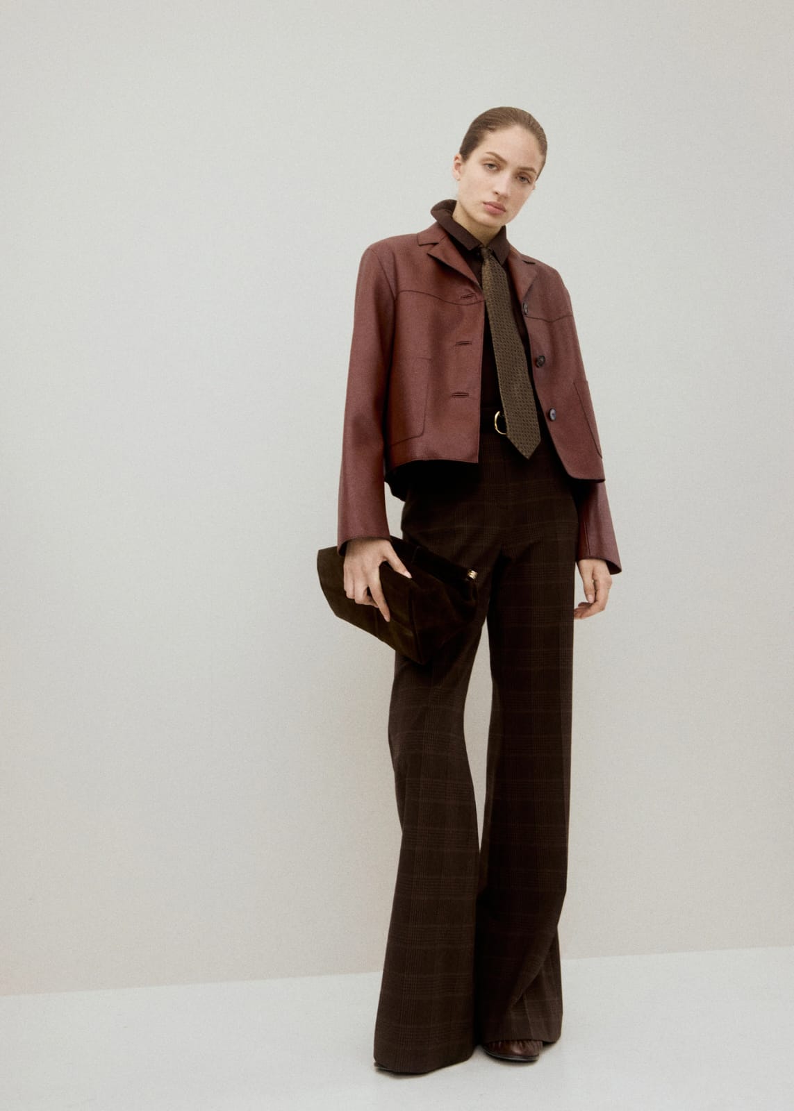 Chaqueta efecto piel Mango