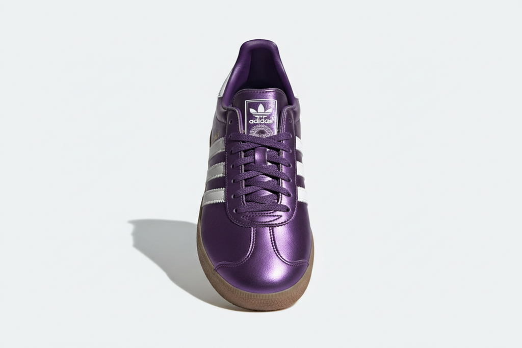 Zapatilla Adidas Indoor Gazelle Violeta Metalizado