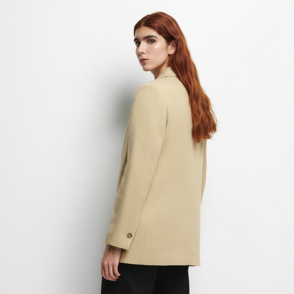 Blazer Beige Gia - Espalda