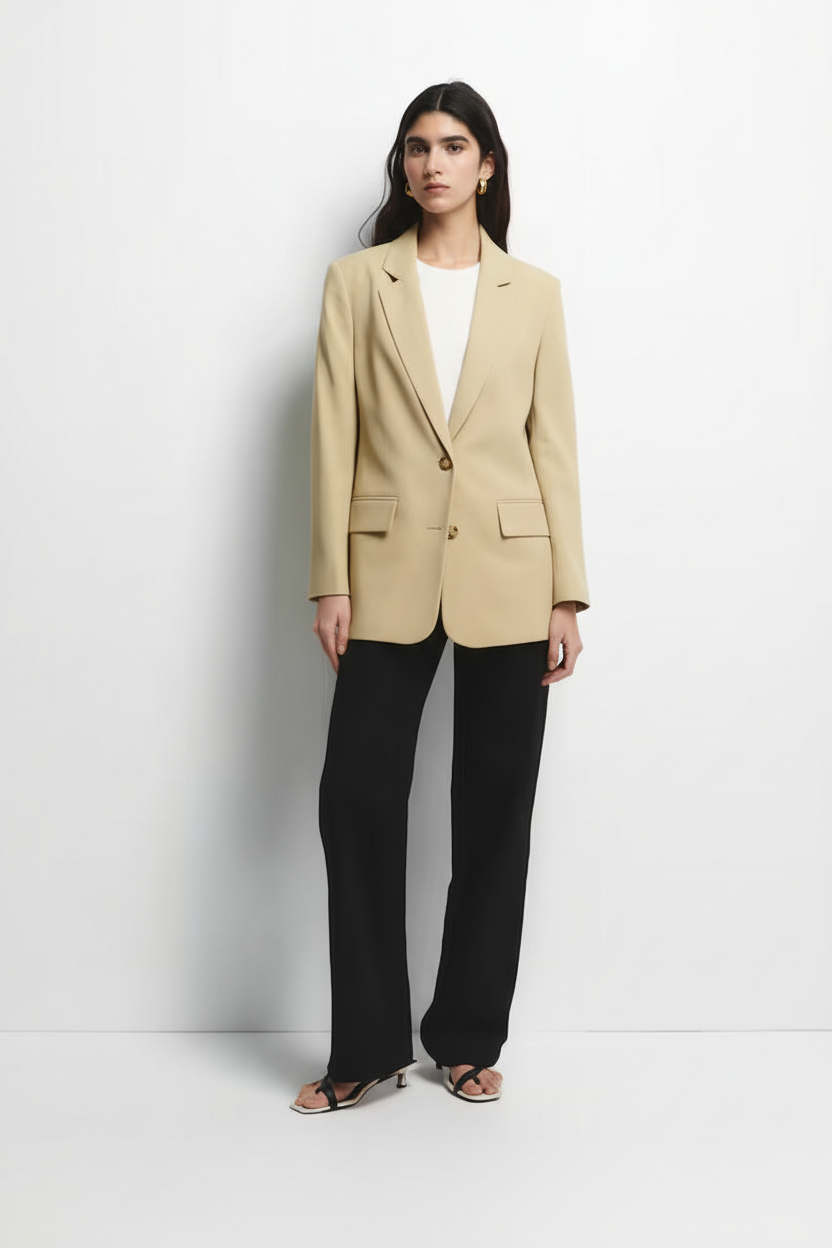 Blazer Beige Gia - Look completo