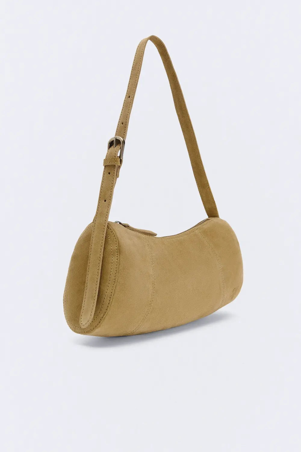 Bolso Suede Baguette Ante  marrón Caqui