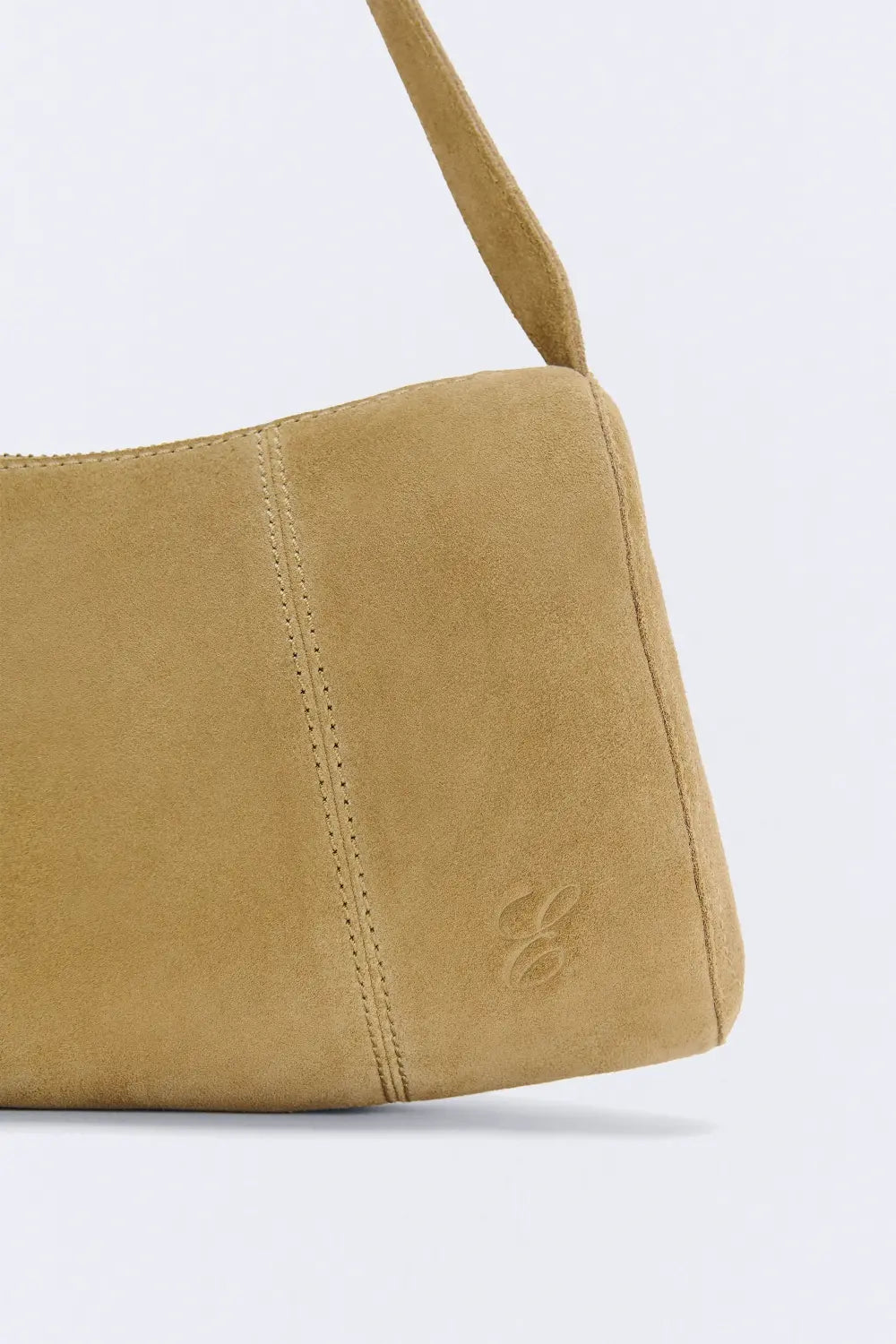 Bolso Suede Baguette Ante  marrón Caqui