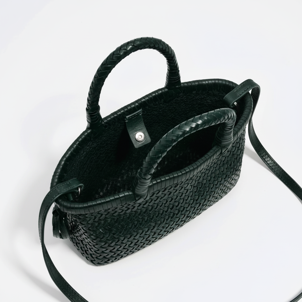 Bolso Verde Botella Interior