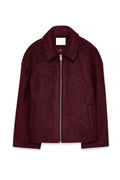 Chaqueta de Bouclé con Cremallera NA KD Burdeos