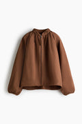 Cazadora bomber fruncida HM Marrón