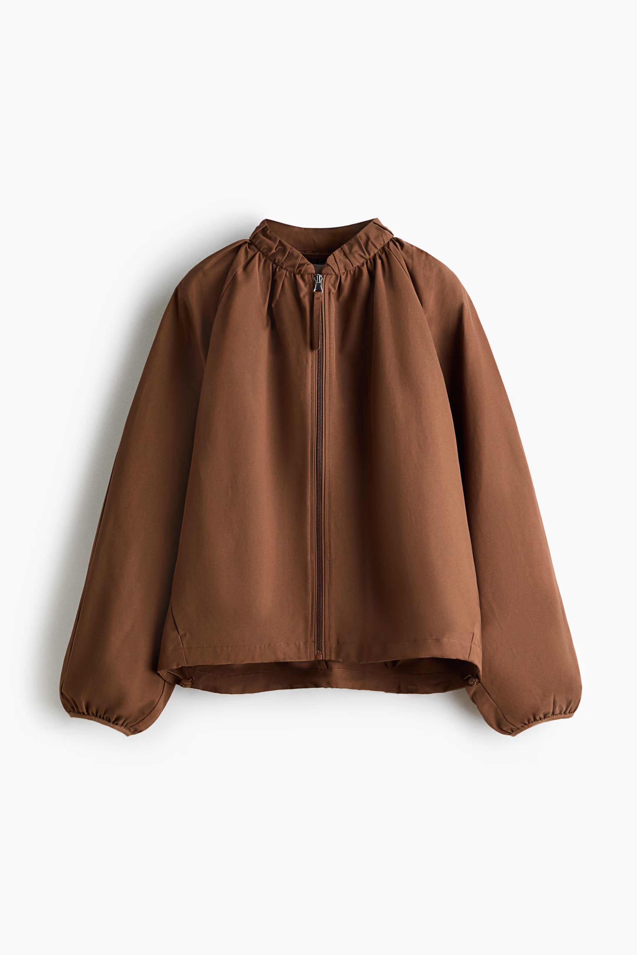 Cazadora bomber fruncida HM Marrón