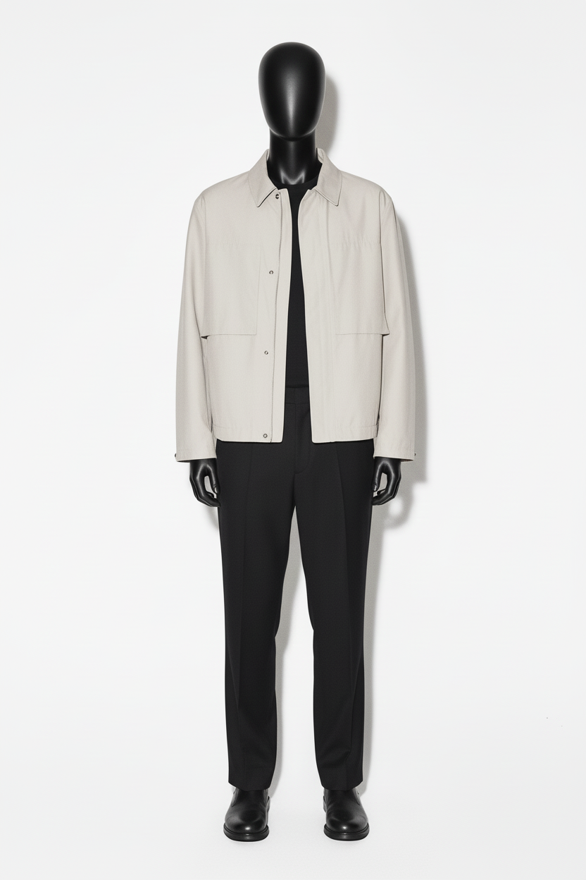 Chaqueta en maniquí negro