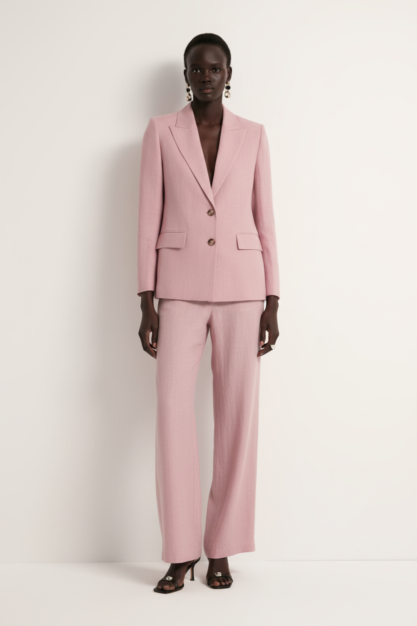 Chaqueta Lino Rosa - Imagen 1