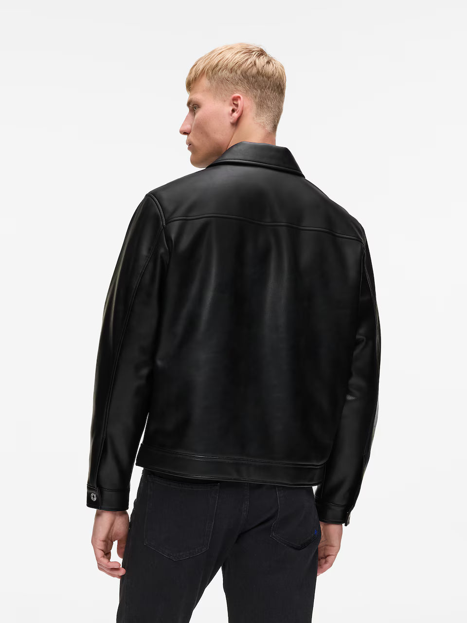 Cazadora cuero vegano Karl Lagerfeld black