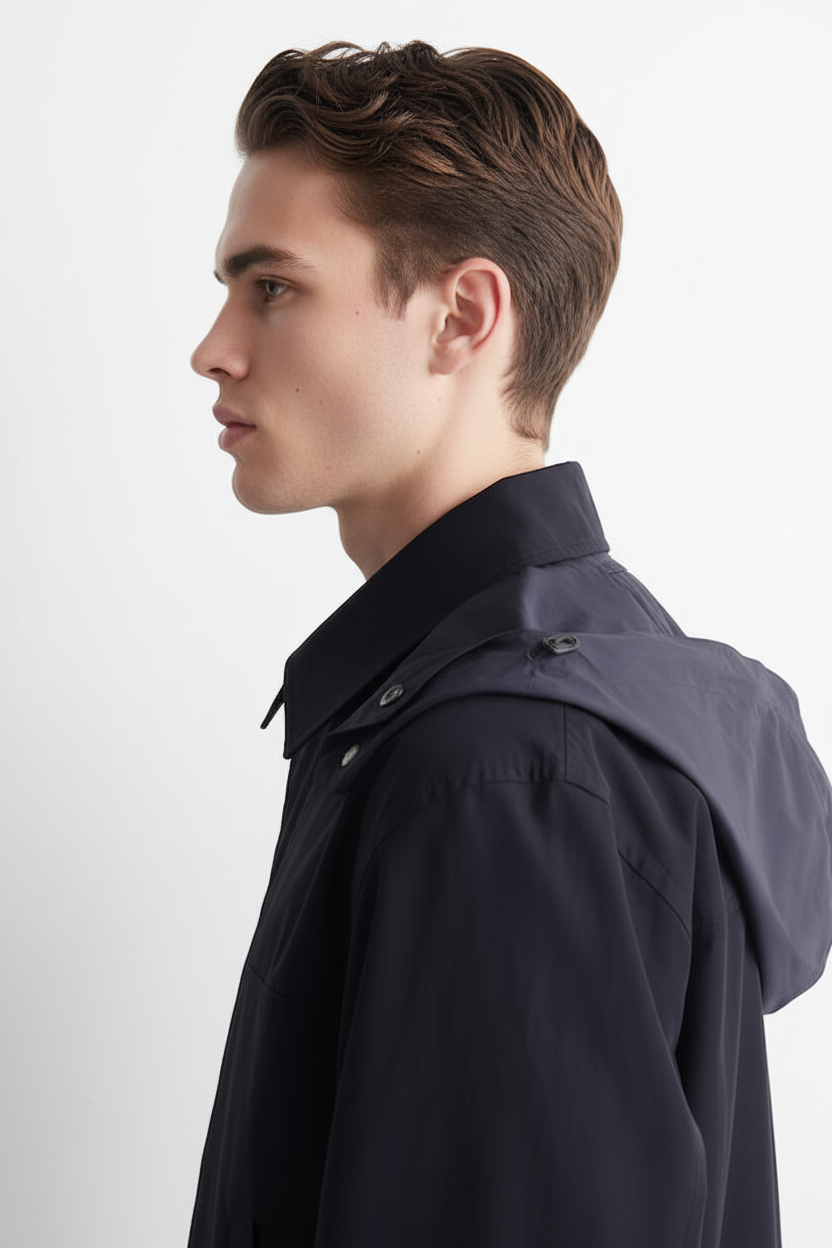 Chaqueta Cortavientos Azul Marino