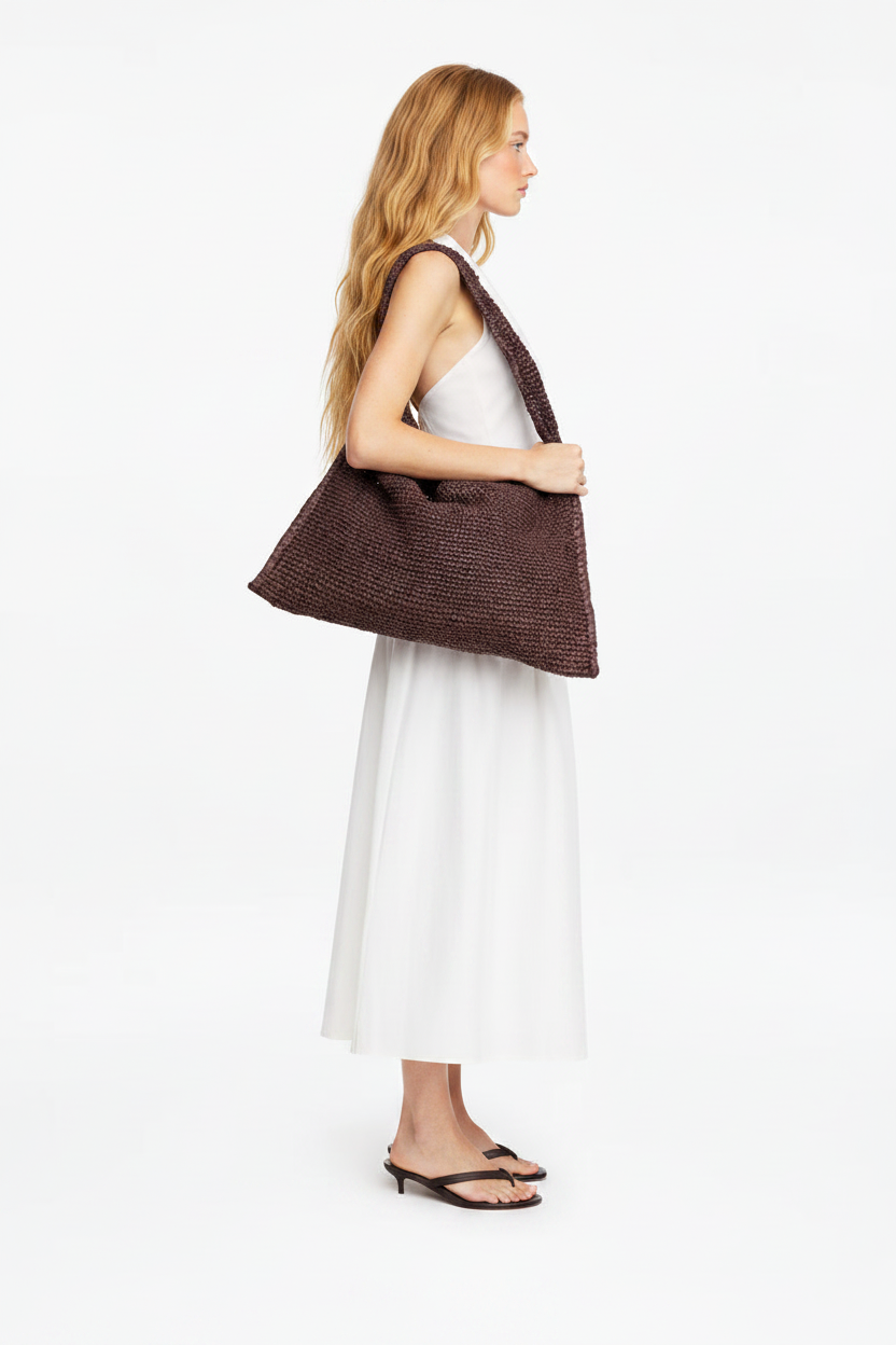 Dream Coffee Bolso — Misma foto modelo rubia piel nórdica