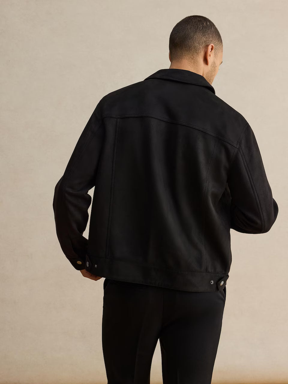 Chaqueta ligera efecto anté vegano Dan Fox Apparel