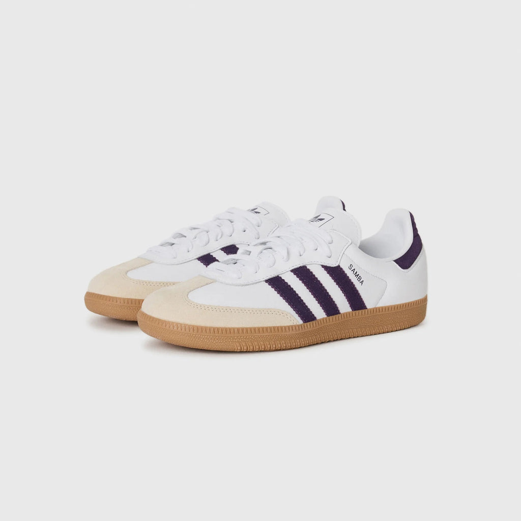 Adidas Samba OG - Zapatillas Cloud White / Alumina / Aurora Plum