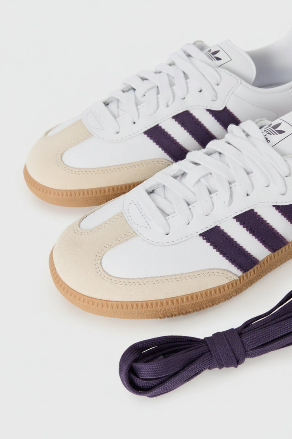 Adidas Samba OG - Zapatillas Cloud White / Alumina / Aurora Plum