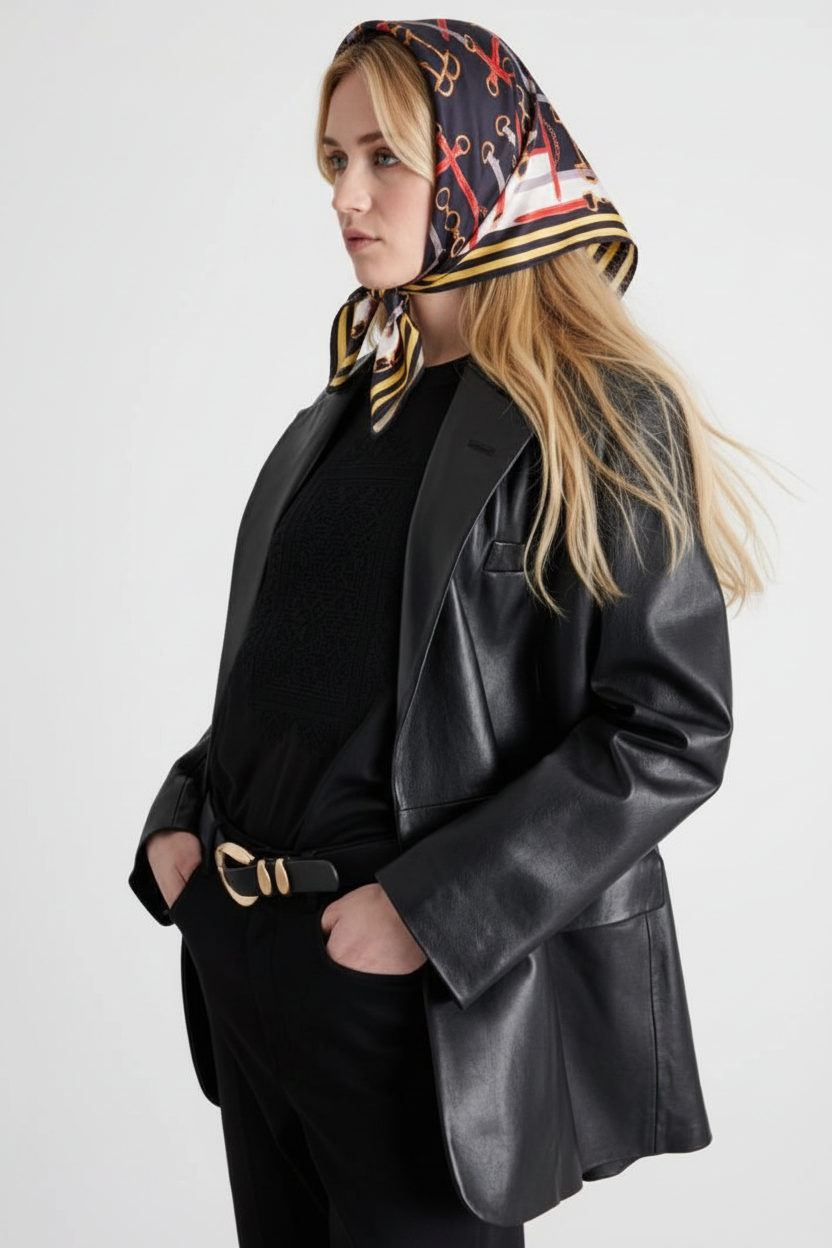 Foulard Ecuestre estilo Carolyn Bessette