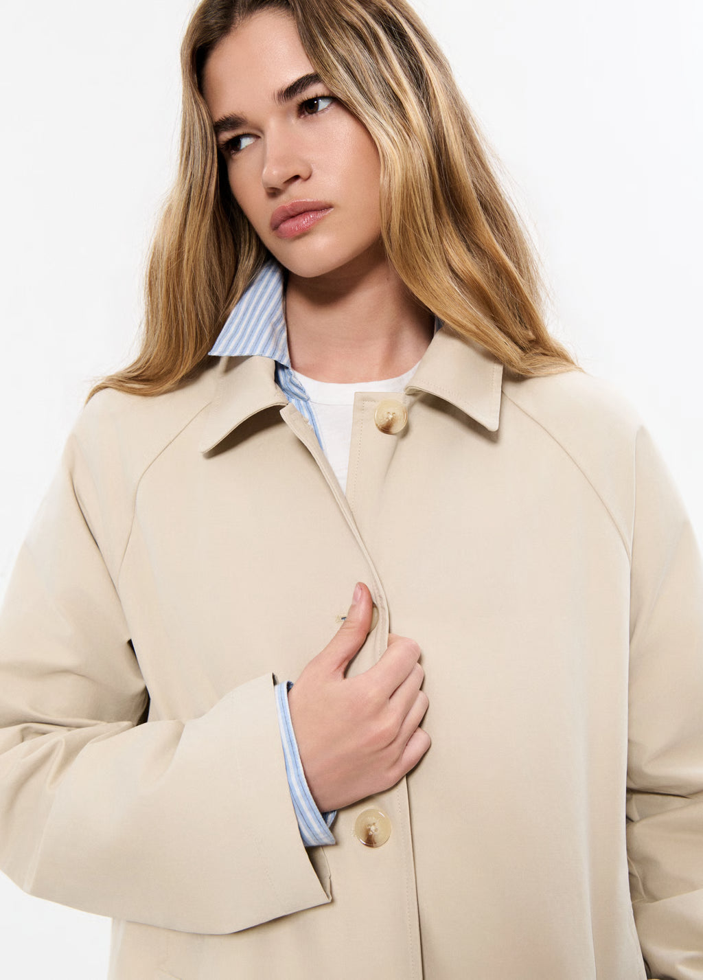 Gabardina Sued Piedra