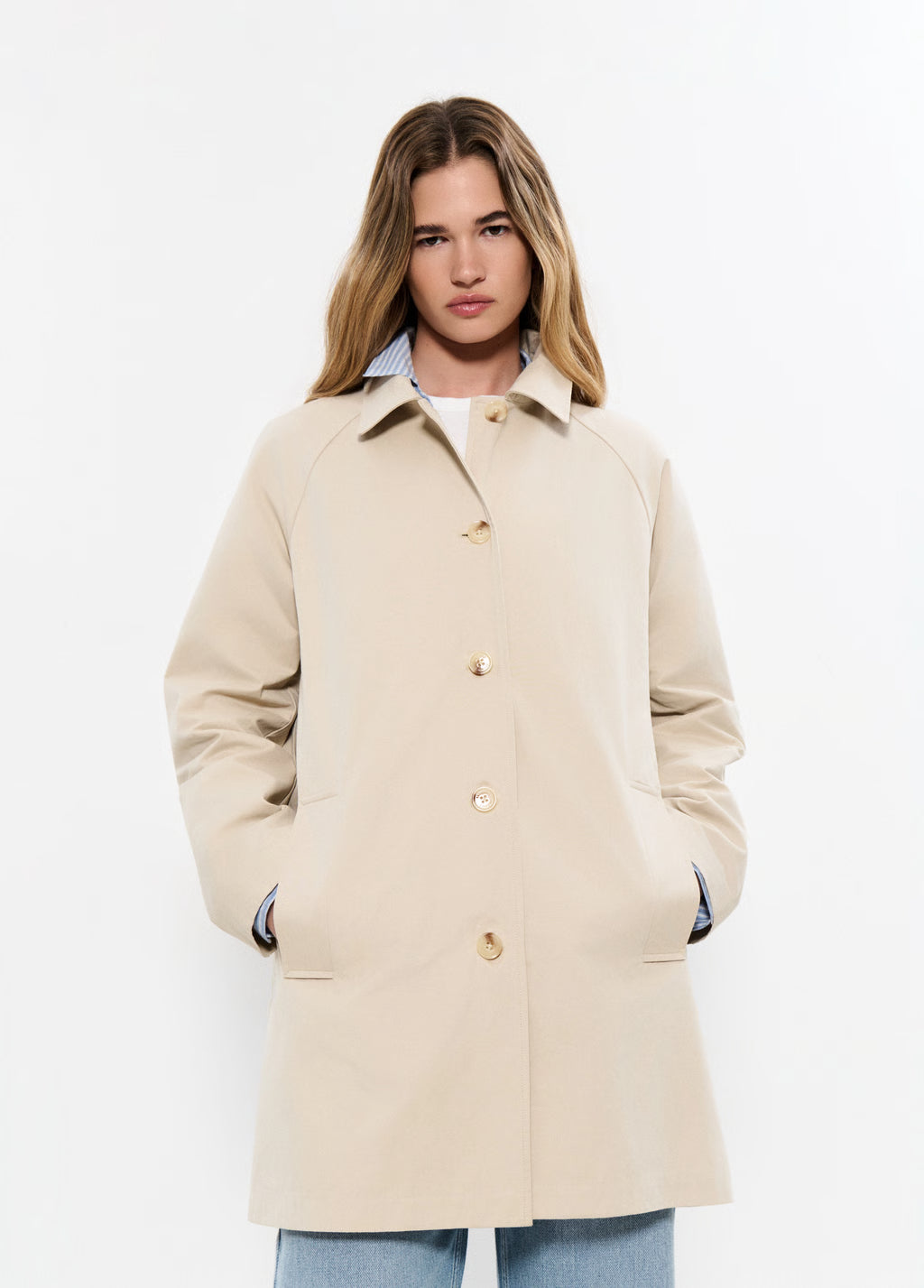Gabardina Sued Piedra
