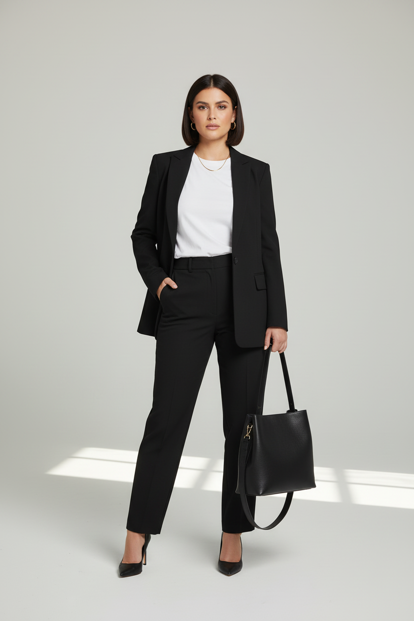 GIA - Look minimalista con bolso Chiara negro