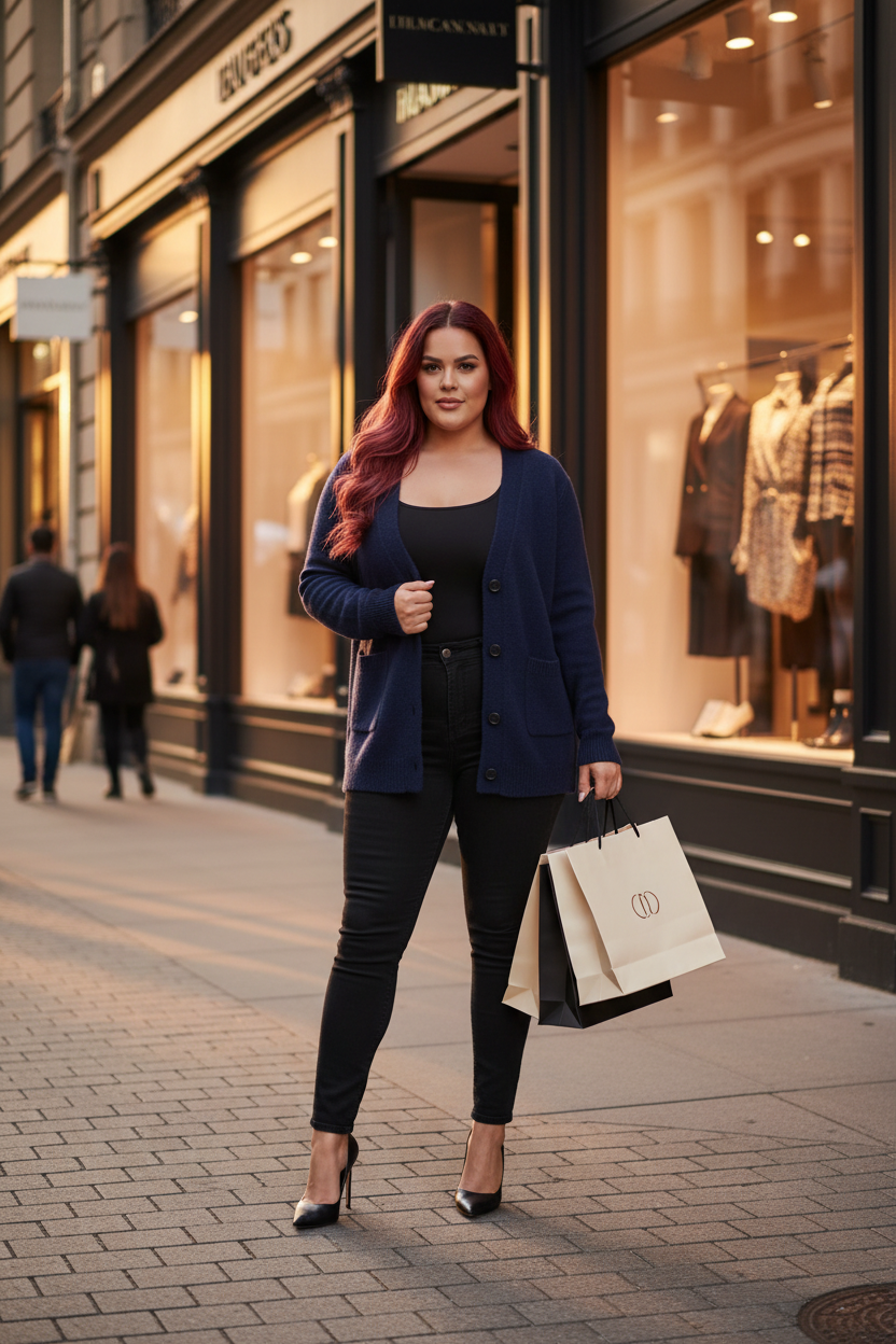 GIA Street - Cárdigan azul marino shopping