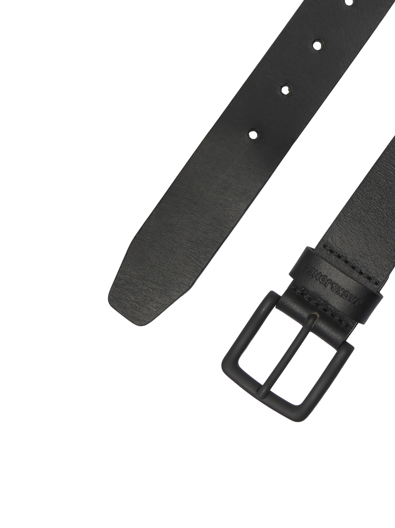 Jack & Jones Cinturón de Cuero - Negro