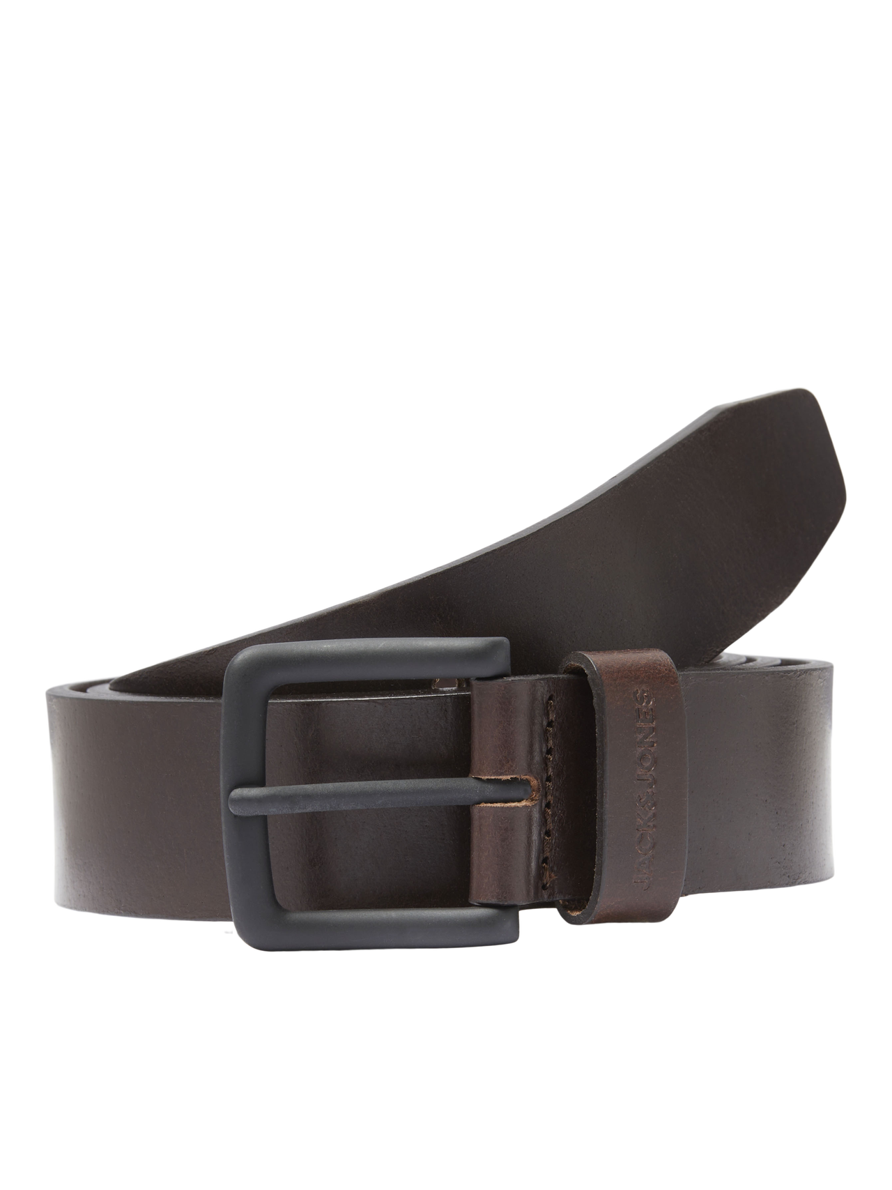 Jack & Jones Cinturón de Cuero - Café