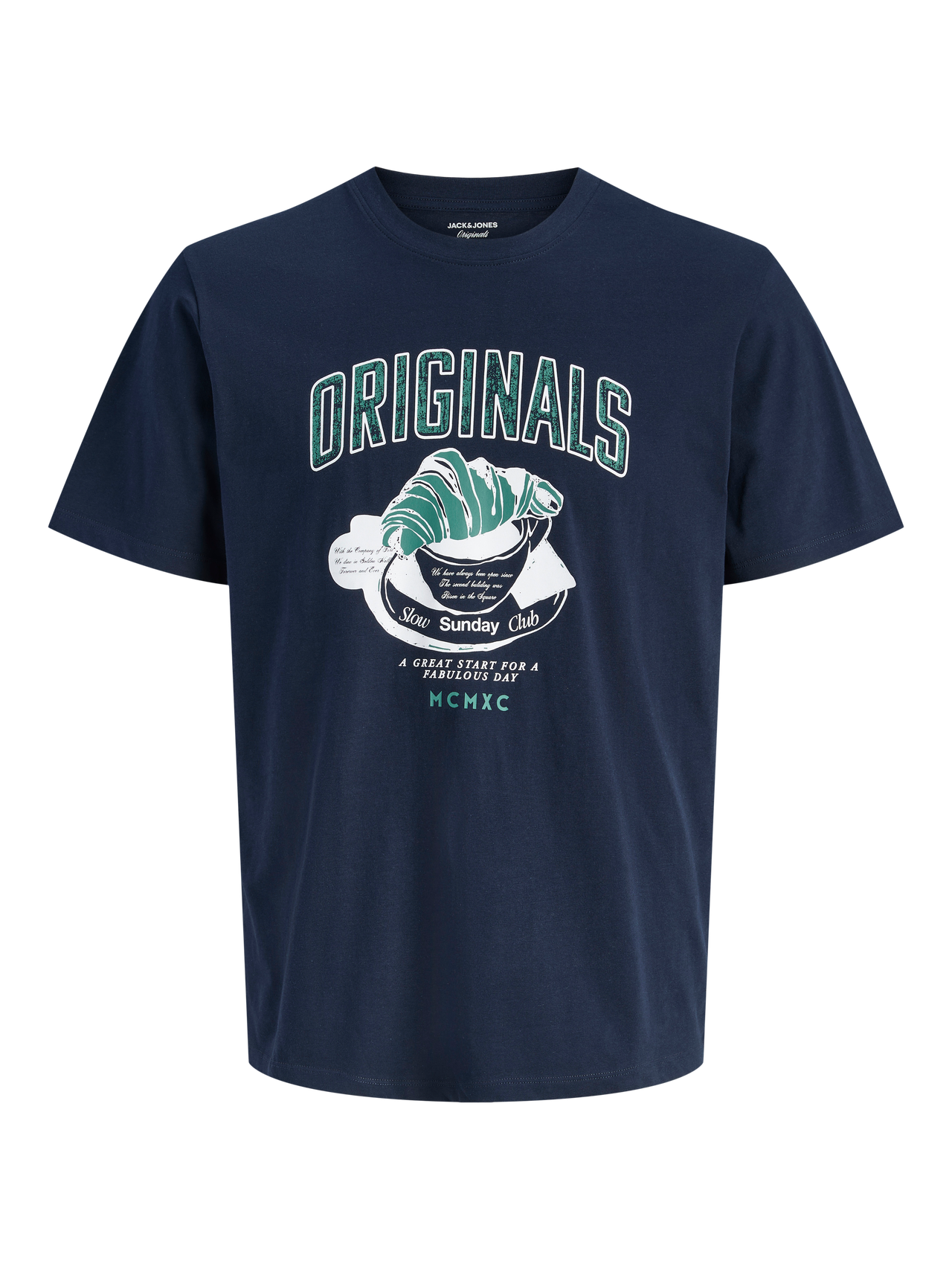 Camiseta Estampada Jack and Jones Azul