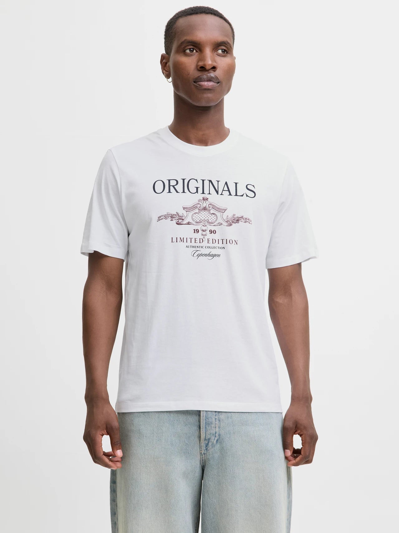 Camiseta Estampada Jack and Jones Blanca