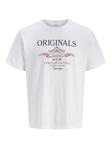 Camiseta Estampada Jack and Jones Blanca