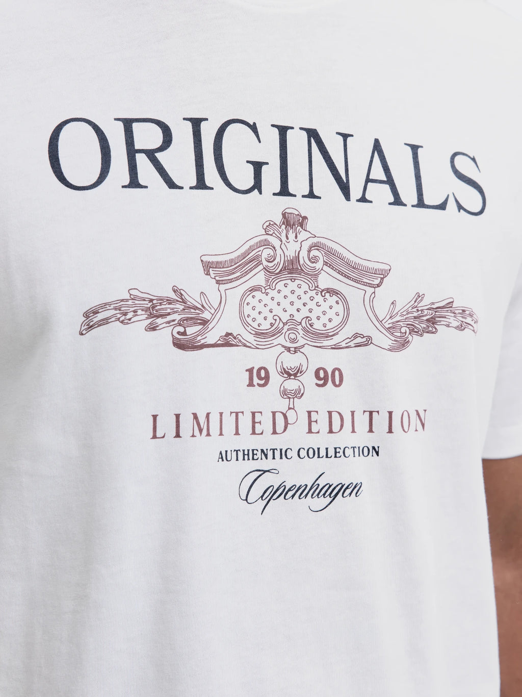 Camiseta Estampada Jack and Jones Blanca