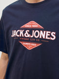 Camiseta Estampada Jack and Jones Azul Índigo