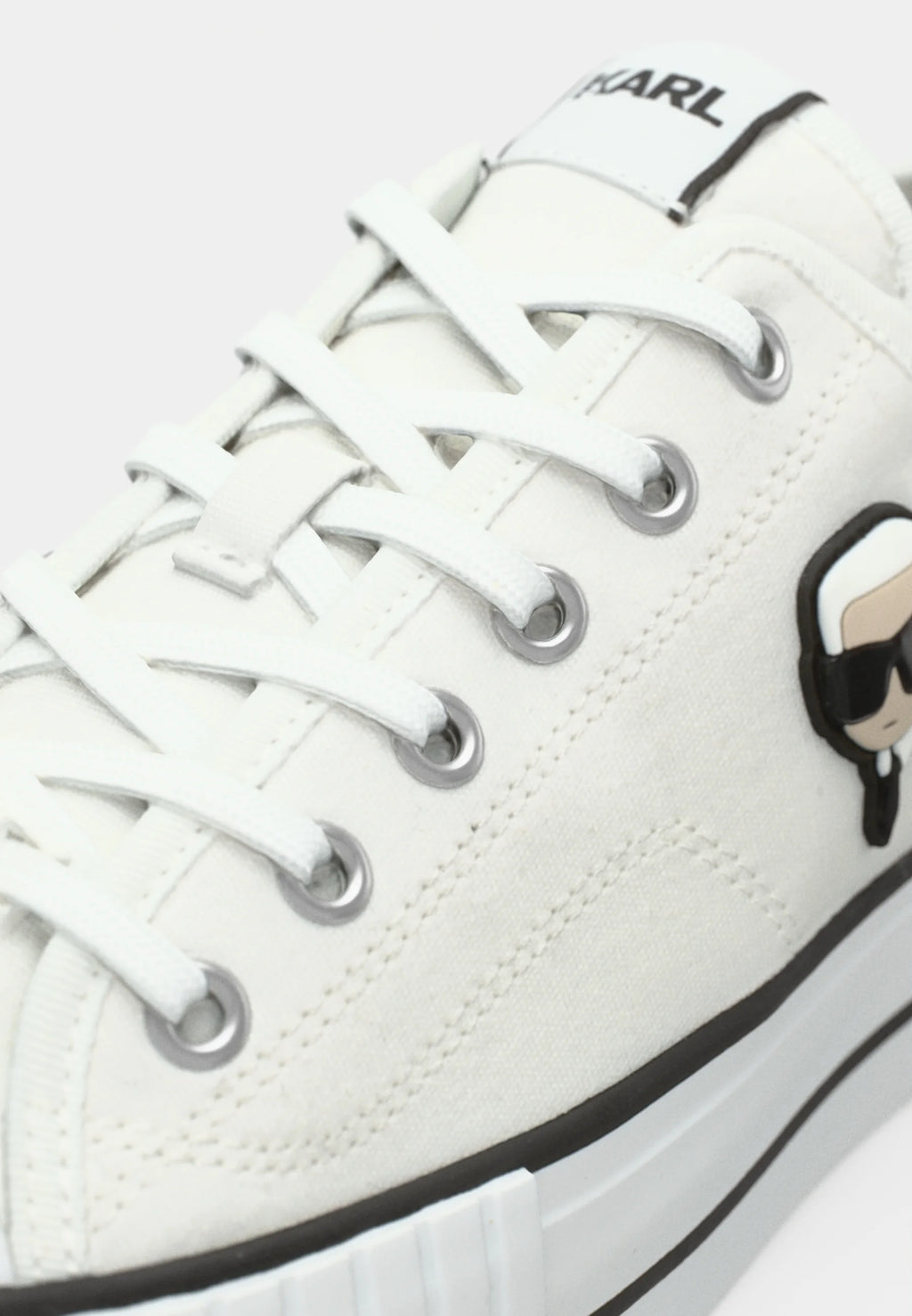 KARL LAGERFELD KAMPUS MAX PATCH LACE - Zapatillas - white