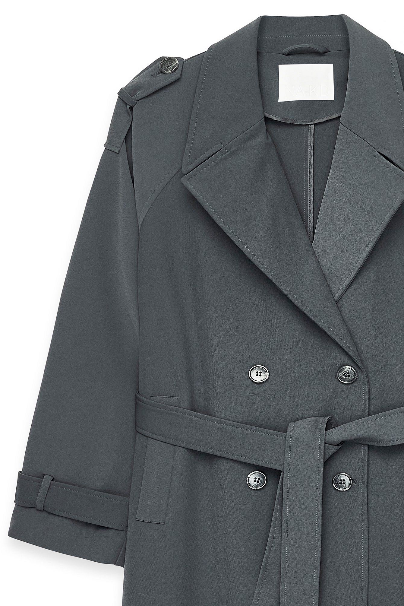 Gabardina NA-KD gris