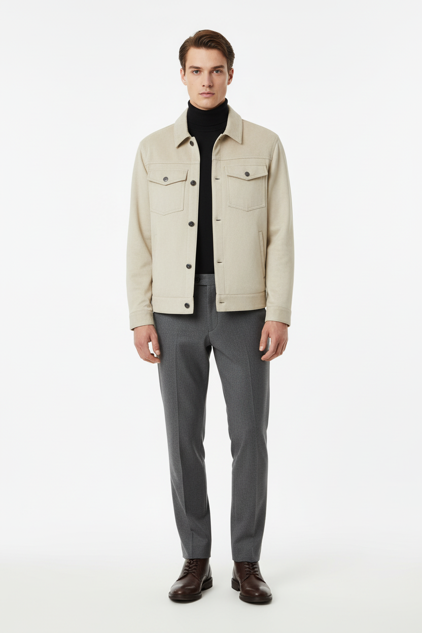 Look beige sofisticado
