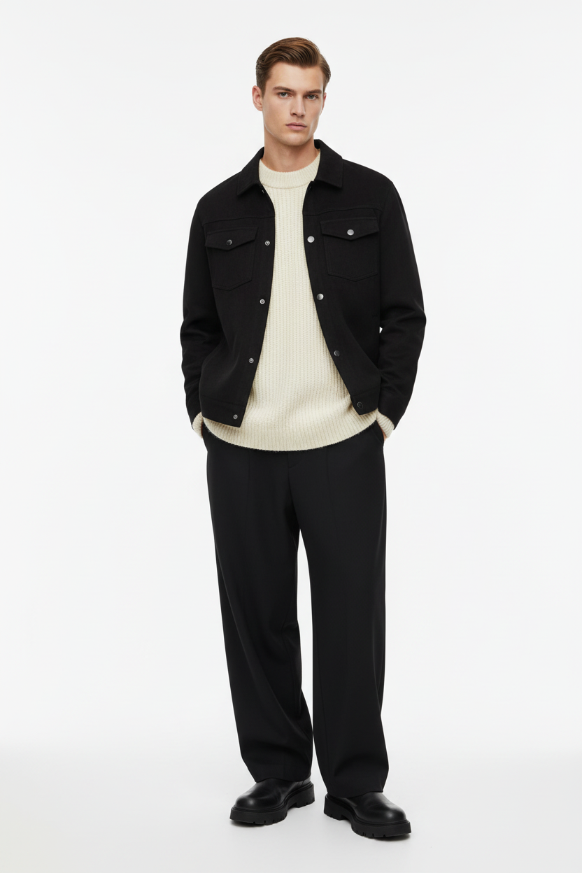 Look black relaxed