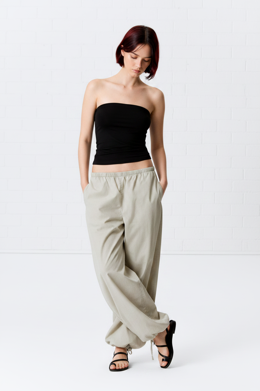Look editorial Pantalon vibe Gigi — babucha largo