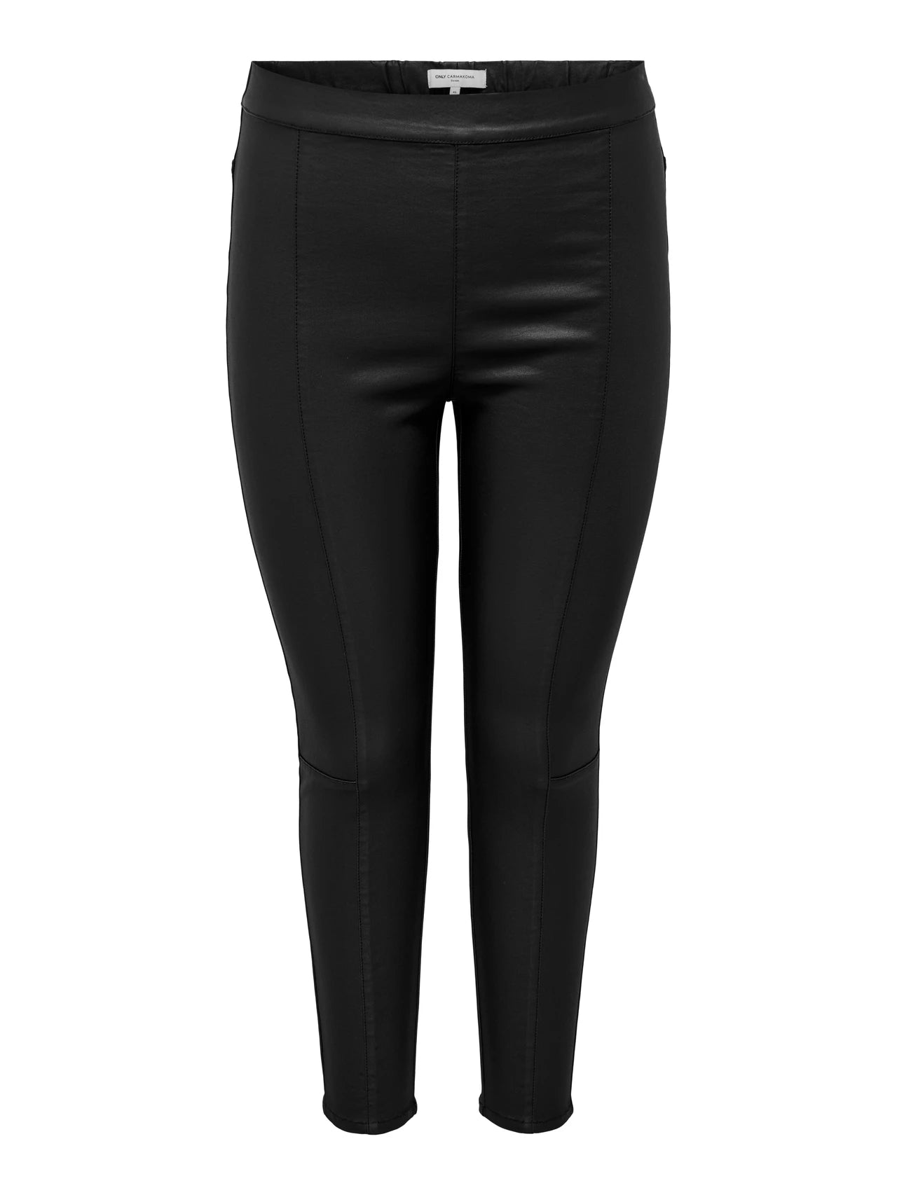 ONLY Curve Leggings CARTHUNDERY Efecto Revestido - Negro