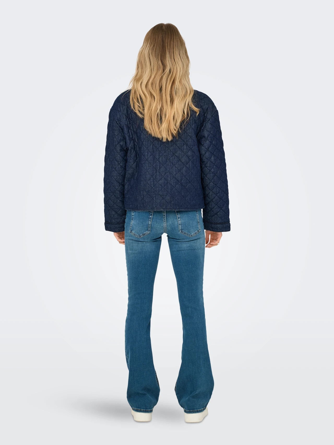 Only Onlhallie Chaqueta Acolchada Azul Denim