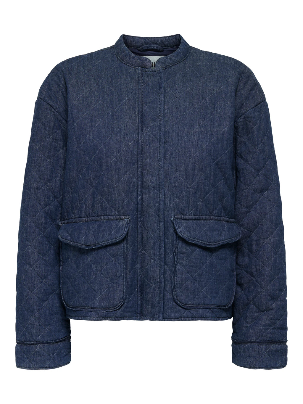 Only Onlhallie Chaqueta Acolchada Azul Denim