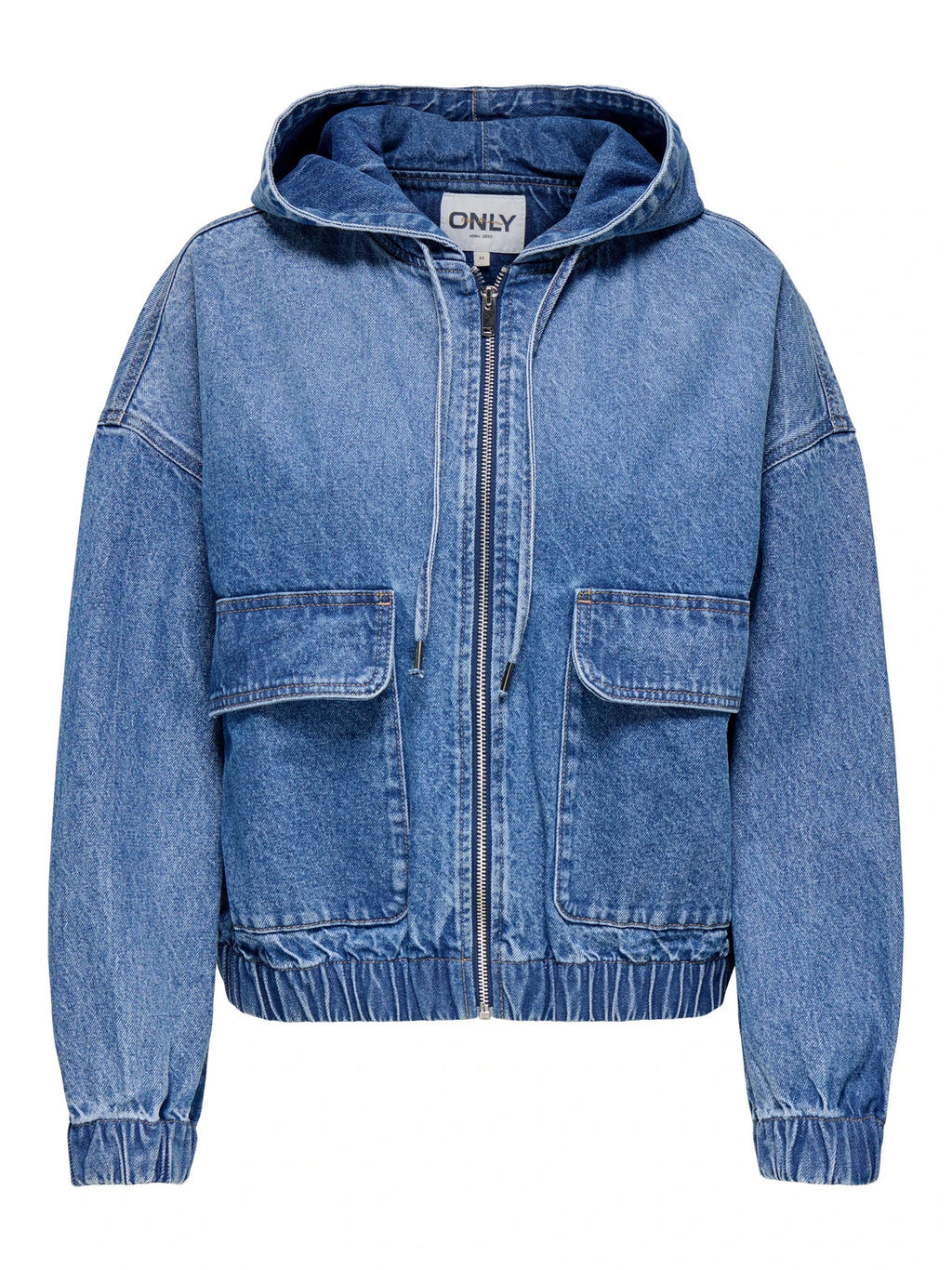 Only Onlkenzie Chaqueta Vaquera Denim Azul Lavado