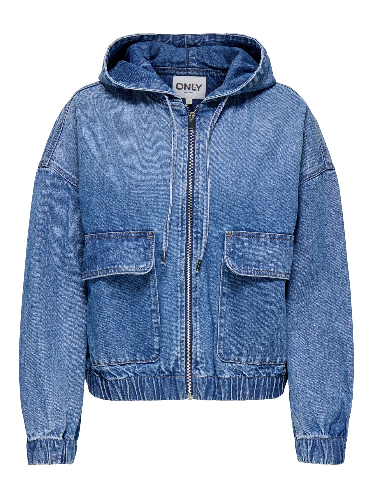 Only Onlkenzie Chaqueta Vaquera Denim Azul Lavado