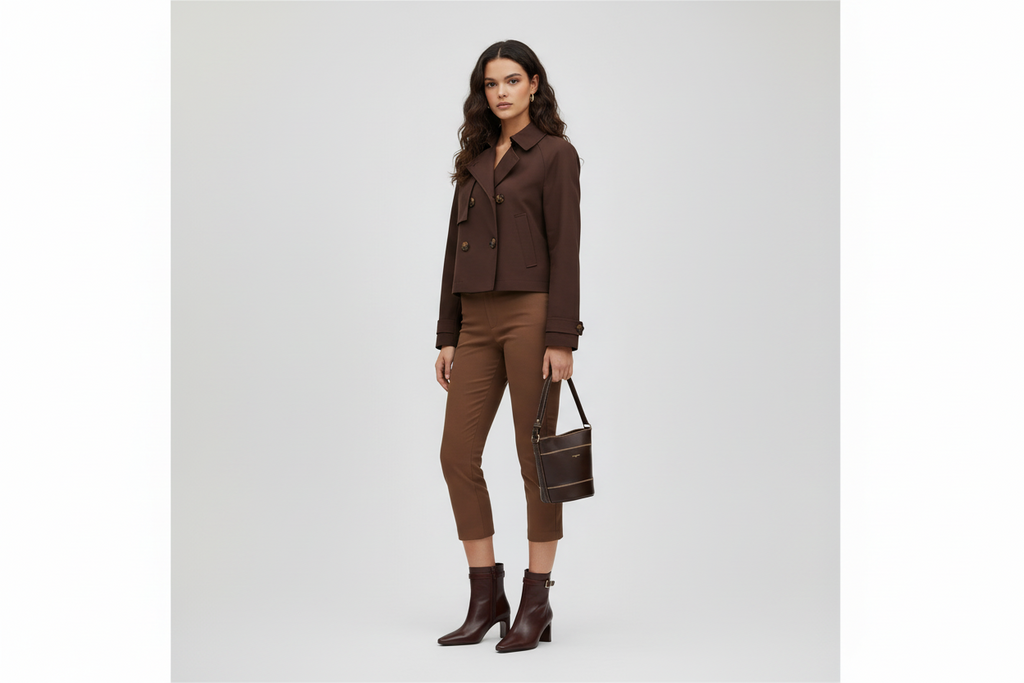 Outfit Claudie Pierlot con modelo IA