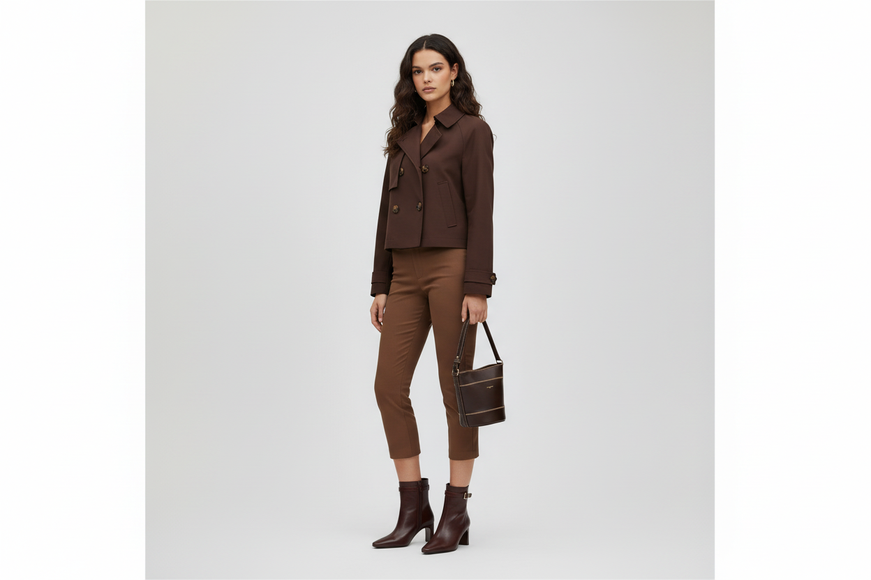 Outfit Claudie Pierlot con modelo IA