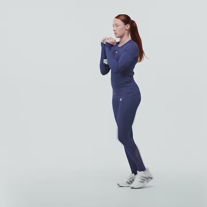 Mallas largas Techfit Stash Pocket Dark Blue