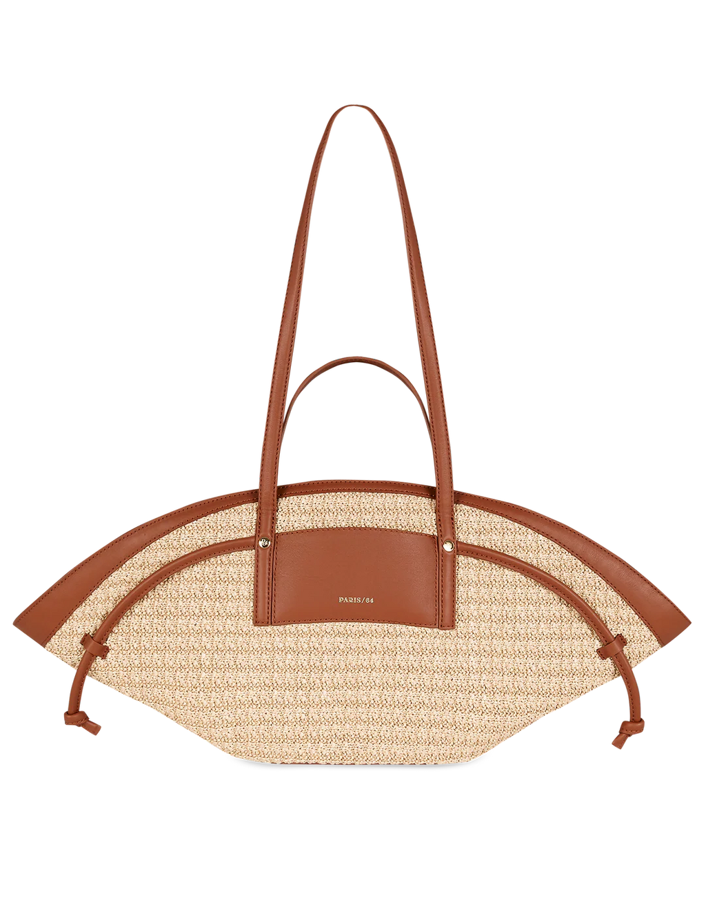 Bolso Riviere Rafia Beige Camel
