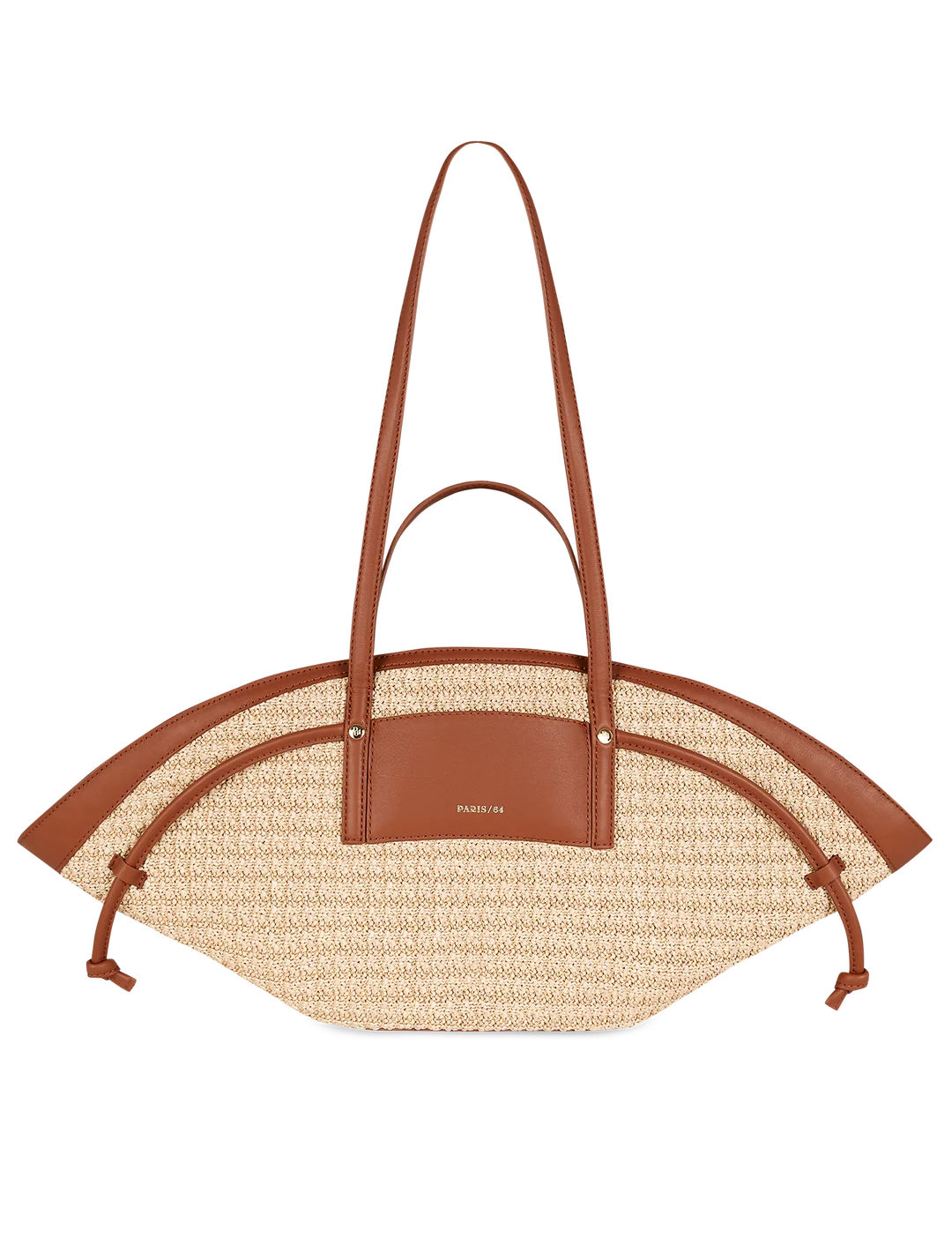 Bolso Riviere Rafia Beige Camel