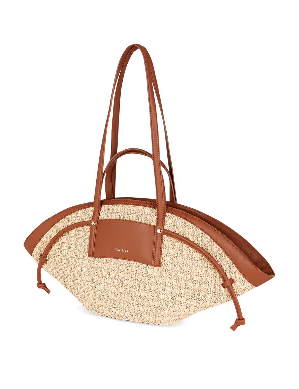 Bolso Riviere Rafia Beige Camel