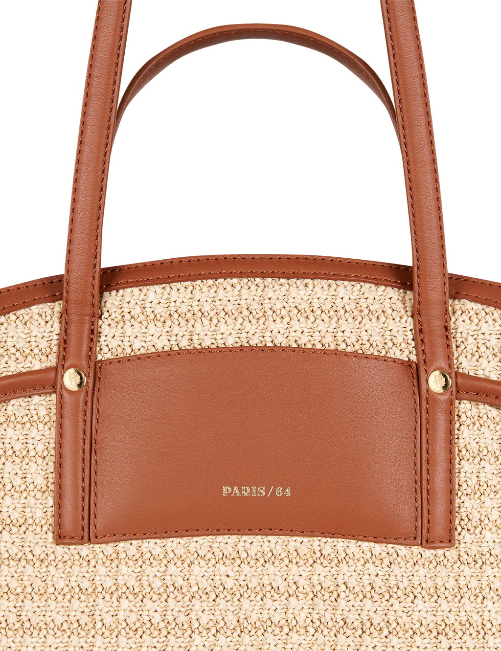 Bolso Riviere Rafia Beige Camel